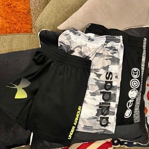 Under Armour and Adidas and Jumping Bean Shorts